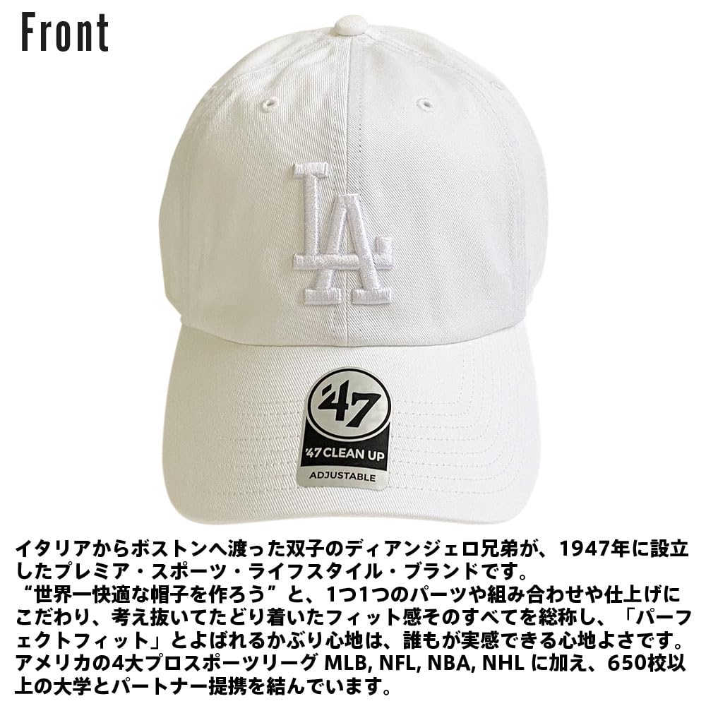 [フォーティセブン] ドジャース キャップ クリーンナップ ベースボールキャップ メンズ レディース ブランド (ヴィンテージネイビー)