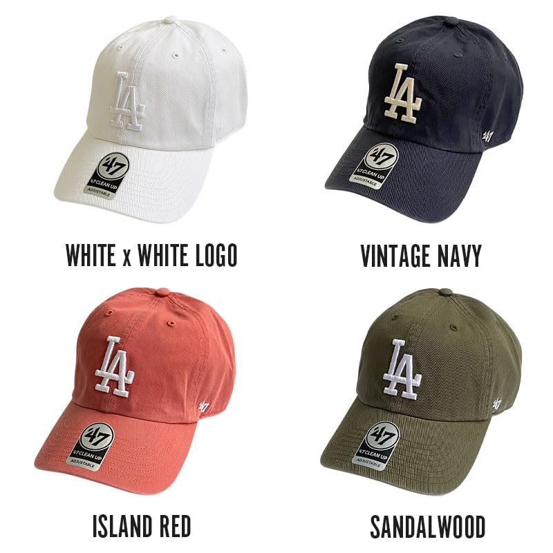 [フォーティセブン] ドジャース キャップ クリーンナップ ベースボールキャップ メンズ レディース ブランド (ヴィンテージネイビー)