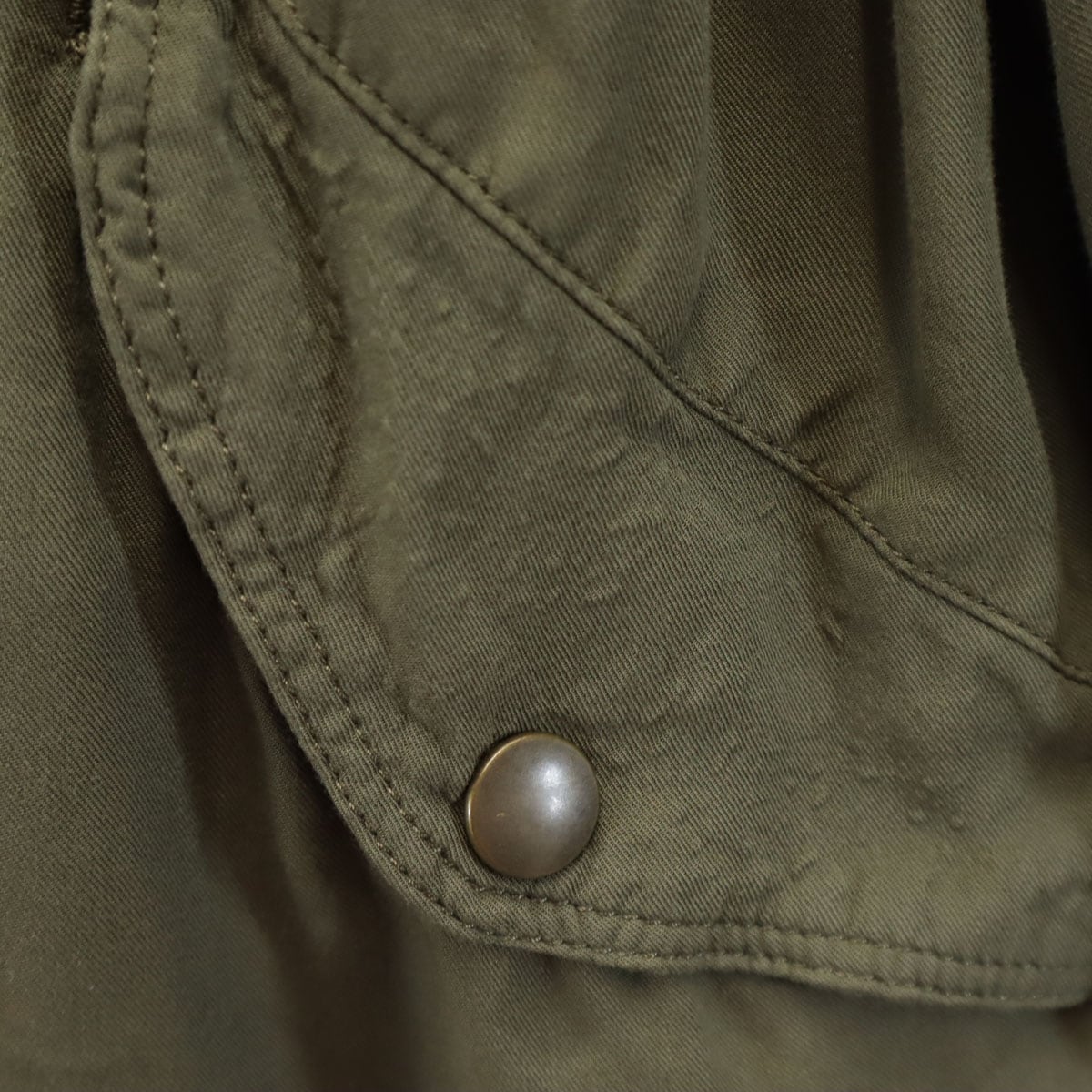 日本製 レーヨンブレンド MA-1 フライトジャケット free カーキ レディース 古着