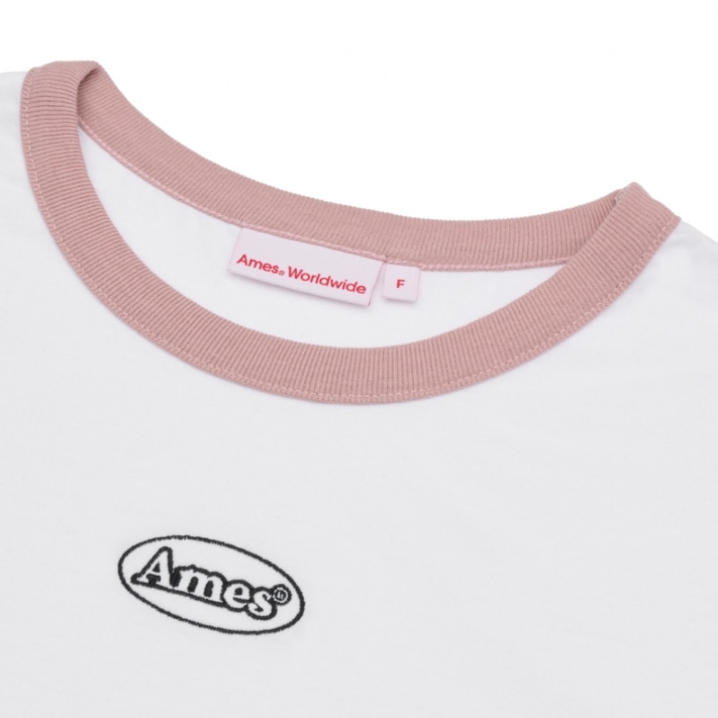 エイムズワールドワイドシンボルロゴエンボディクロップTシャツホワイト (AM2EMUT512A) エイムズワールドワイドシンボルロゴエンボディクロップTシャツホワイト (AM2EMUT512A)