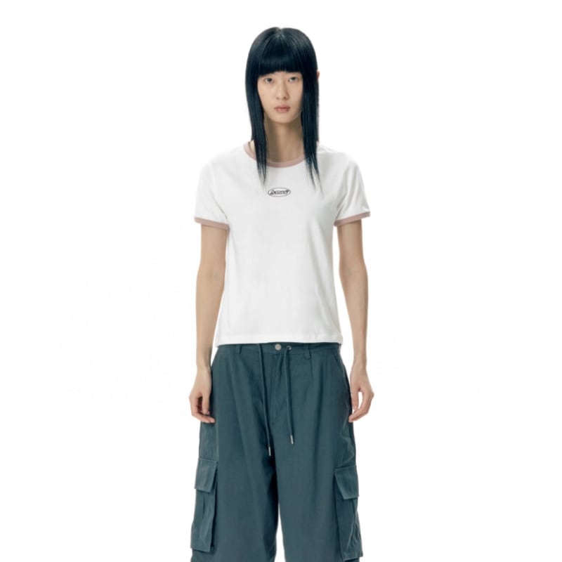 エイムズワールドワイドシンボルロゴエンボディクロップTシャツホワイト (AM2EMUT512A) エイムズワールドワイドシンボルロゴエンボディクロップTシャツホワイト (AM2EMUT512A)