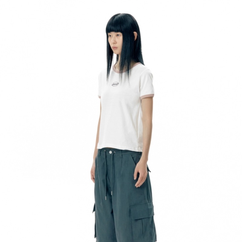 エイムズワールドワイドシンボルロゴエンボディクロップTシャツホワイト (AM2EMUT512A) エイムズワールドワイドシンボルロゴエンボディクロップTシャツホワイト (AM2EMUT512A)