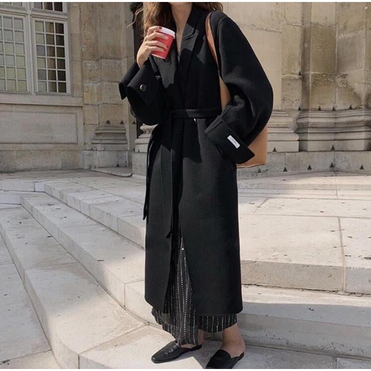 人気沸騰 チェスターコート ロングコート レディース ロング丈 ジャケット アウター コート 長袖 あったか 厚手 モード カジュアル オフィス 上品 黒 秋 冬