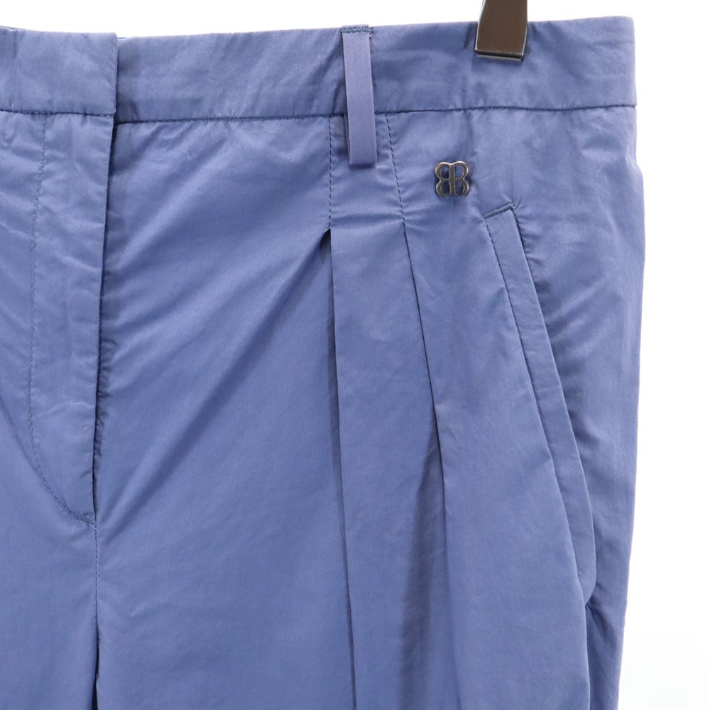 バレンシアガ ポルトガル製 ロングパンツ 36 パープルグレー系 BALENCIAGA .PANTS レディース バレンシアガ ポルトガル製 ロングパンツ 36 パープルグレー系