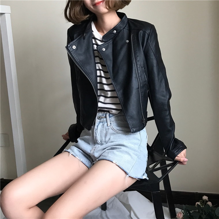 【安心Qxpress発送】韓国ファッション コート ♥PU ジャケット コート レディース服 【安心Qxpress発送】韓国ファッション コート ♥PU ジャケット コート レディース服