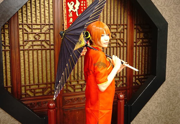 Amazon.co.jp: 銀魂 神楽風 コスプレ 衣装【 チャイナドレス +