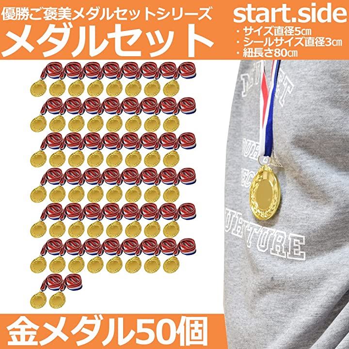 金メダル 銀メダル メダルセット 運動会 幼稚園 ご褒美 優勝メダル(金メダル50個セット) 金メダル 銀メダル メダルセット 運動会 幼稚園 ご褒美 優勝メダル(金メダル50個セット)