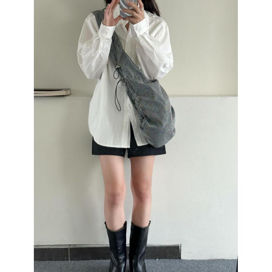 【期間限定】スパンコール シャーリング ギャザー ショルダー メッセンジャー バッグ カバン パーティー【ash406-196】【予約販売:15-20日】宅込 【期間限定】スパンコール シャーリング ギャザー ショルダー メッセンジャー バッグ カバン パーティー【ash406-196】【予約販売:15-20日】宅込