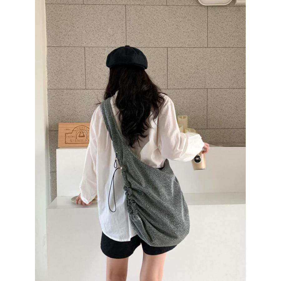 【期間限定】スパンコール シャーリング ギャザー ショルダー メッセンジャー バッグ カバン パーティー【ash406-196】【予約販売:15-20日】宅込 【期間限定】スパンコール シャーリング ギャザー ショルダー メッセンジャー バッグ カバン パーティー【ash406-196】【予約販売:15-20日】宅込