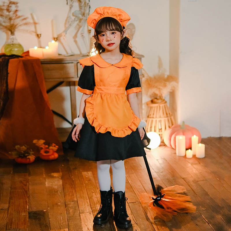 ハロウィン子供用コスチューム カボチャコスチューム 魔女コスチューム メイドコスチューム プリンセス 女の子 親子コスチューム 吸血鬼ドレス 女性