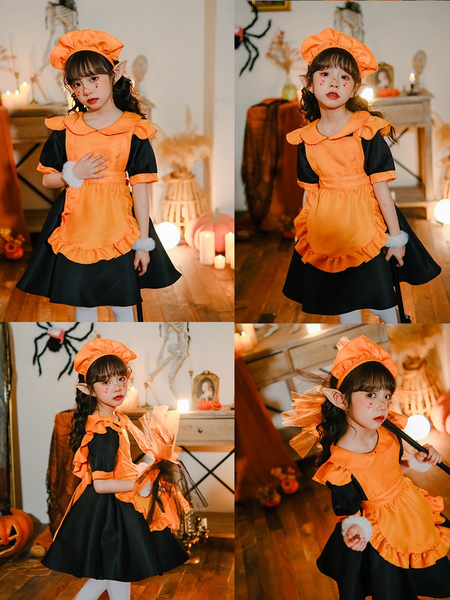 ハロウィン子供用コスチューム カボチャコスチューム 魔女コスチューム メイドコスチューム プリンセス 女の子 親子コスチューム 吸血鬼ドレス 女性