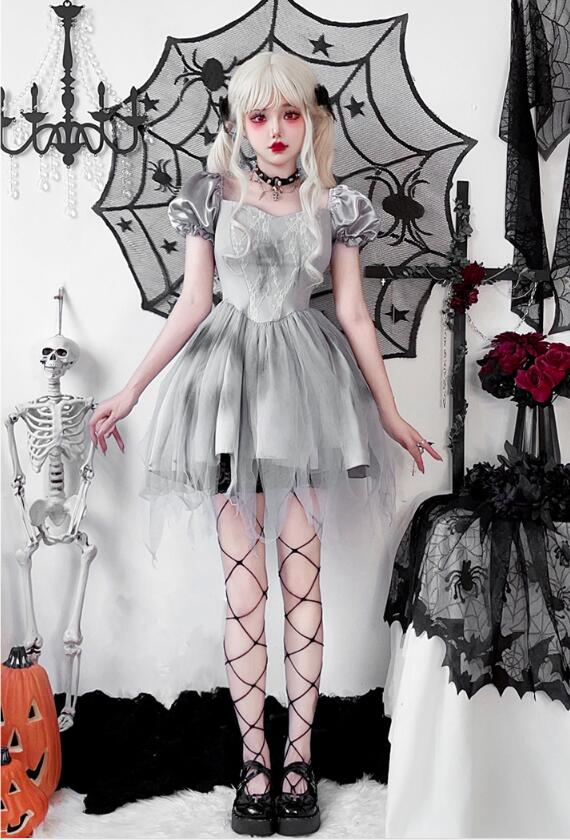 女性 ハロウィン コスプレ 衣装 鬼花嫁 吸血鬼 暗黒風 ドレス ゴシック風 コスプレ衣装 膝丈 ハロウィンドレス レディース コスチューム オペラ 演劇 舞台演出服 女性 コスプレ お化け 女性 ハロウィン コスプレ 衣装 鬼花嫁 吸血鬼 暗黒風 ドレス ゴシック風 コスプレ衣装 膝丈 ハロウィンドレス レディース コスチューム オペラ 演劇 舞台演出服 女性 コスプレ お化け