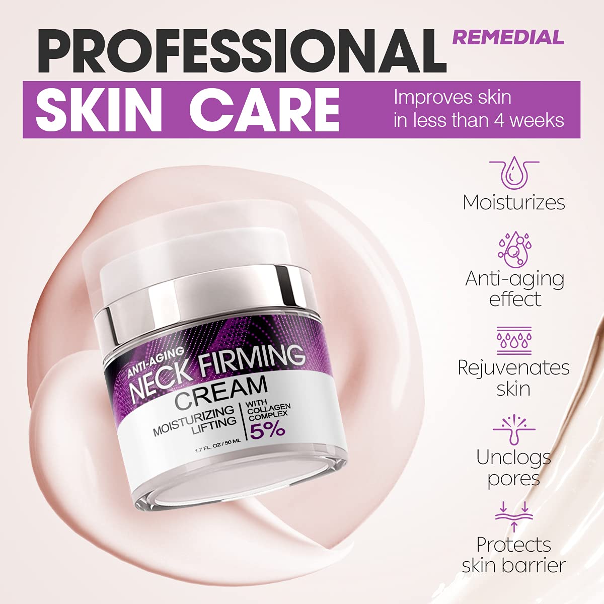 [アメリカ産][プレミアム商品][全世界販売no.1]首を引き締めるクリーム-顔の保湿剤-しわと二重