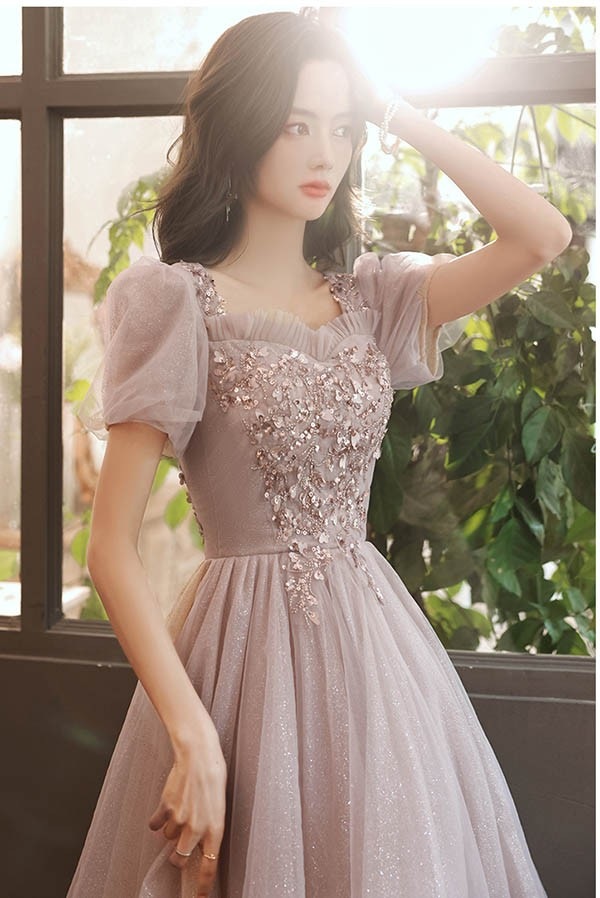 ドレス ピンク 演奏会 ミモレ丈 結婚式 大きいサイズ パーティードレス 袖あり お呼ばれ 20代 30代 可愛い フェミニン ドレス 大人 ピアノ発表会