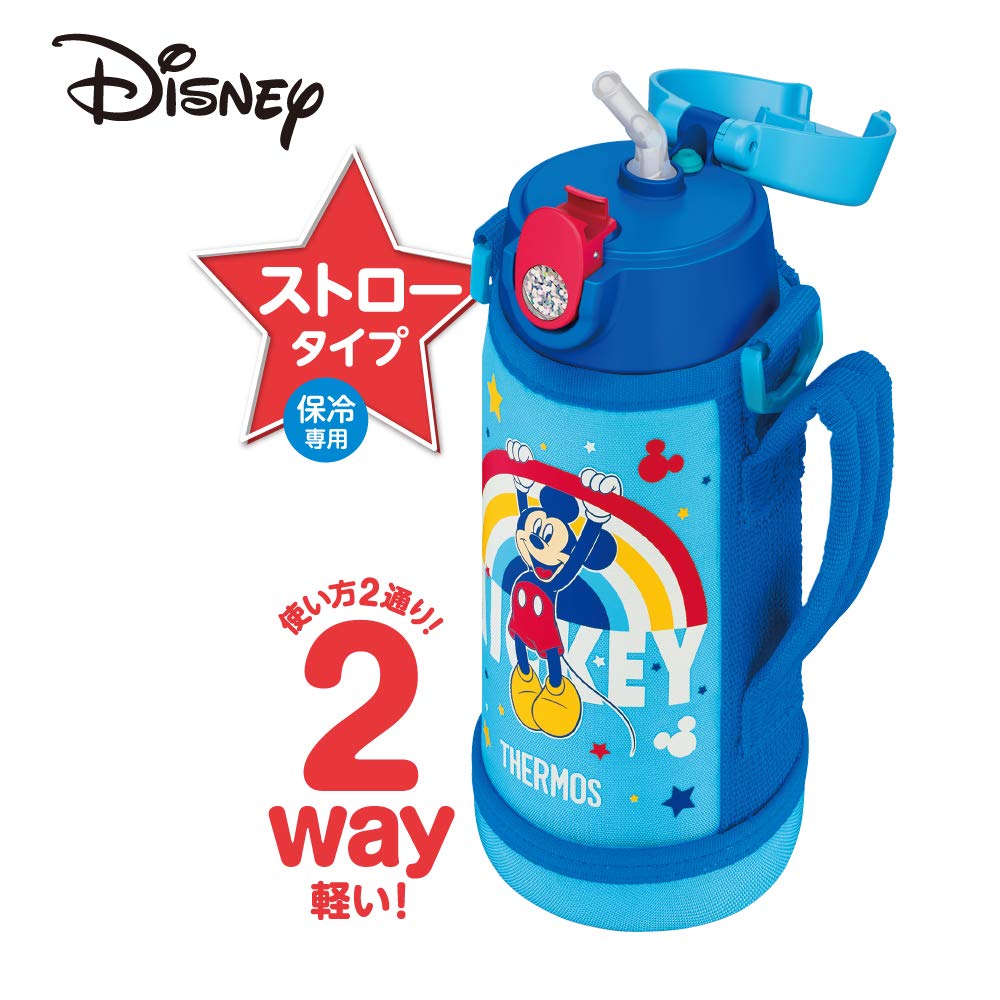 サーモス 水筒 真空断熱2ウェイボトル 0.6L/0.64L ミッキー ブルー FJO-600WFDS BL サーモス 水筒 真空断熱2ウェイボトル 0.6L/0.64L ミッキー ブルー FJO-600WFDS BL