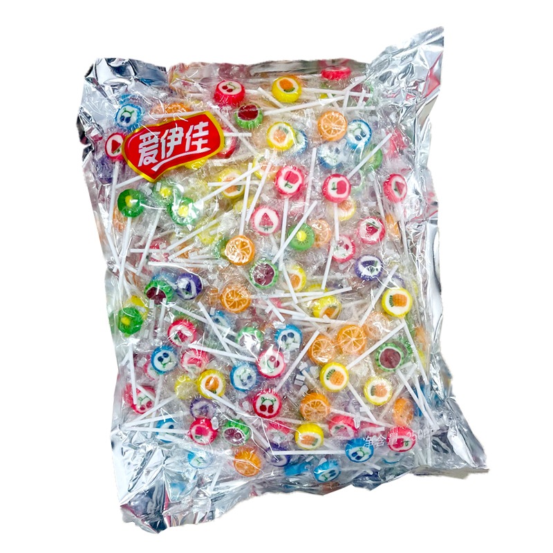 ロリポップインターネットセレブかわいいバルクキャンディフルボックスバッチフルーツフレーバースライスキャンディクリスマスイブクリスマス子公ギフト