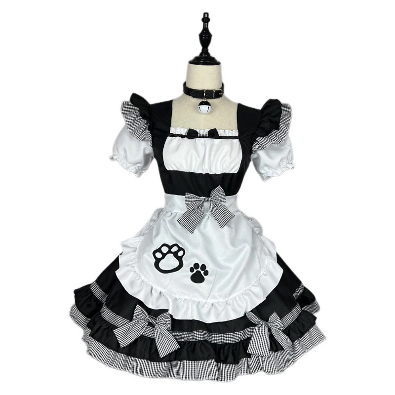 3日で出荷】メイド服cos可愛いメイド優しい女の子猫二次元