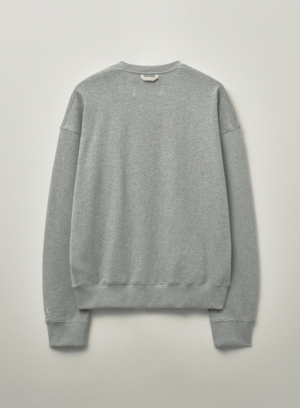 【SATUR】 (W) CLASSIC LOGO BASIC SWEATSHIRT : MELANGE GRAY 【SATUR】 (W) CLASSIC LOGO BASIC SWEATSHIRT : MELANGE GRAY