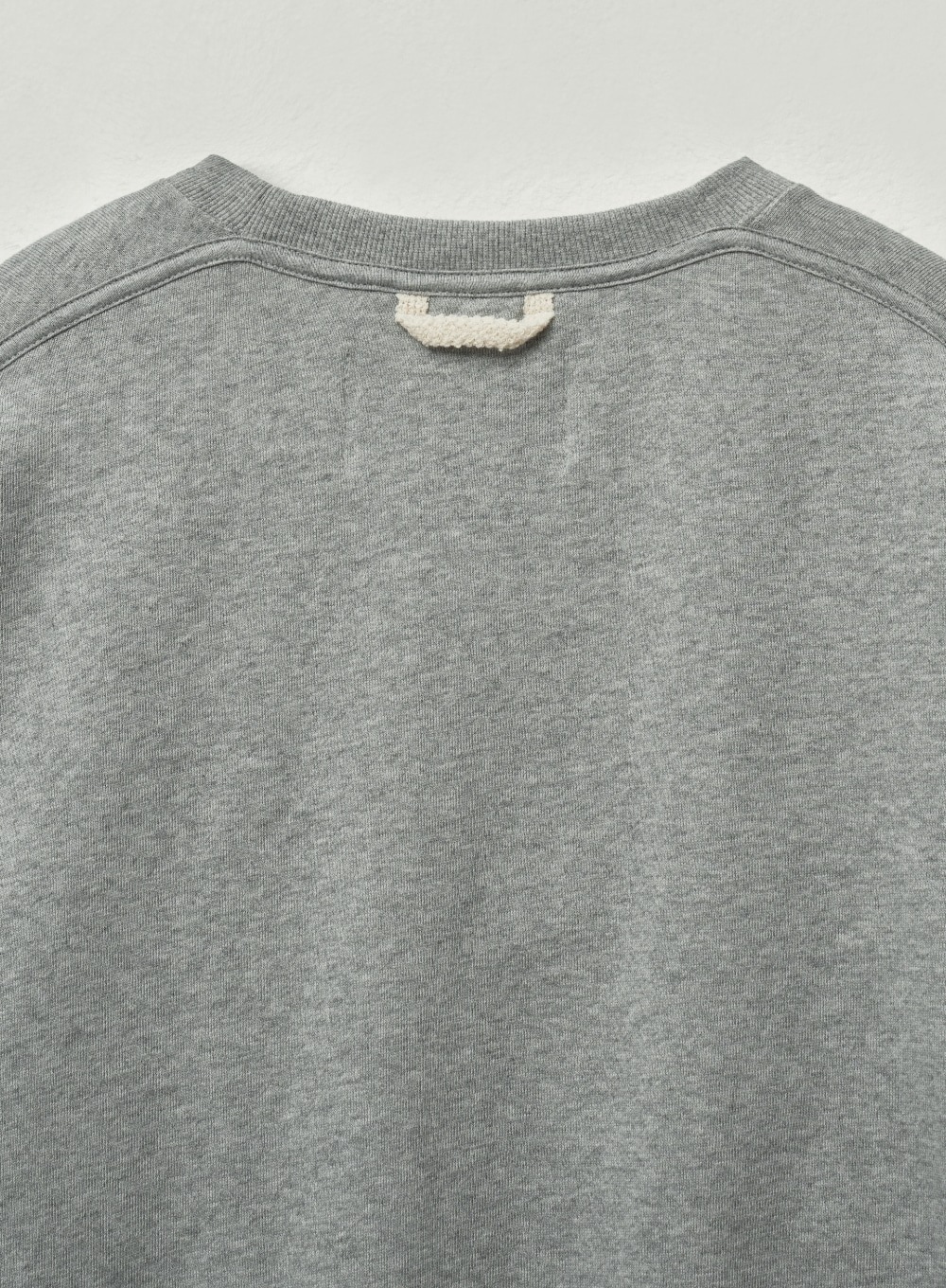 【SATUR】 (W) CLASSIC LOGO BASIC SWEATSHIRT : MELANGE GRAY 【SATUR】 (W) CLASSIC LOGO BASIC SWEATSHIRT : MELANGE GRAY