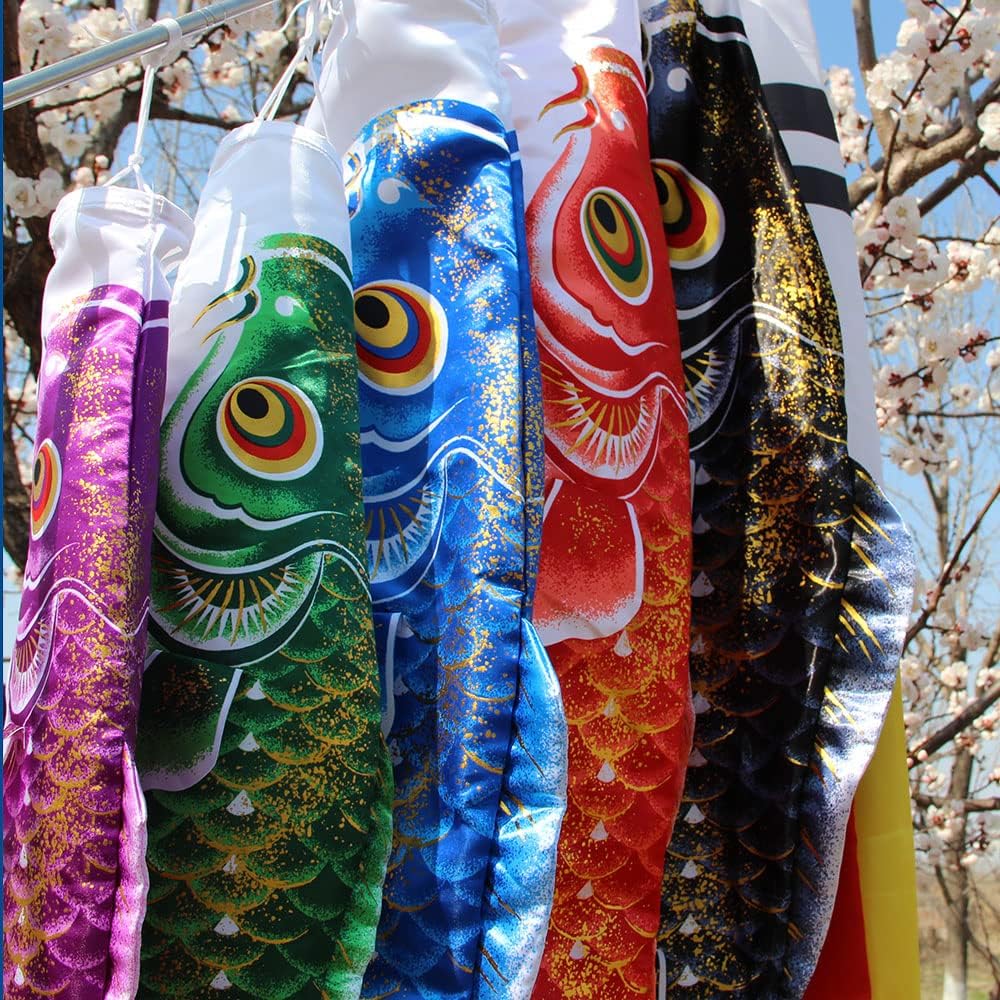 こいのぼり OKBABY 鯉のぼり こいのぼり大型 2022 庭園用 4mセット 鯉4匹 ゴールド