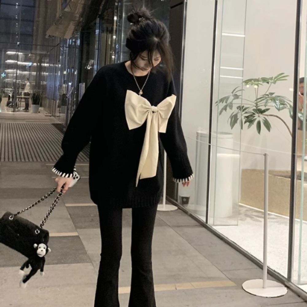 レディース トップス ニット 長袖 ラウンドネック Iライン フェミニン リボン コンサバ 薄手 かわいい 大人可愛い きれいめ シンプル 上品 おしゃれ かっこいい レトロ 個性的 エレガント レディース トップス ニット 長袖 ラウンドネック Iライン フェミニン リボン コンサバ 薄手 かわいい 大人可愛い きれいめ シンプル 上品 おしゃれ かっこいい レトロ 個性的 エレガント