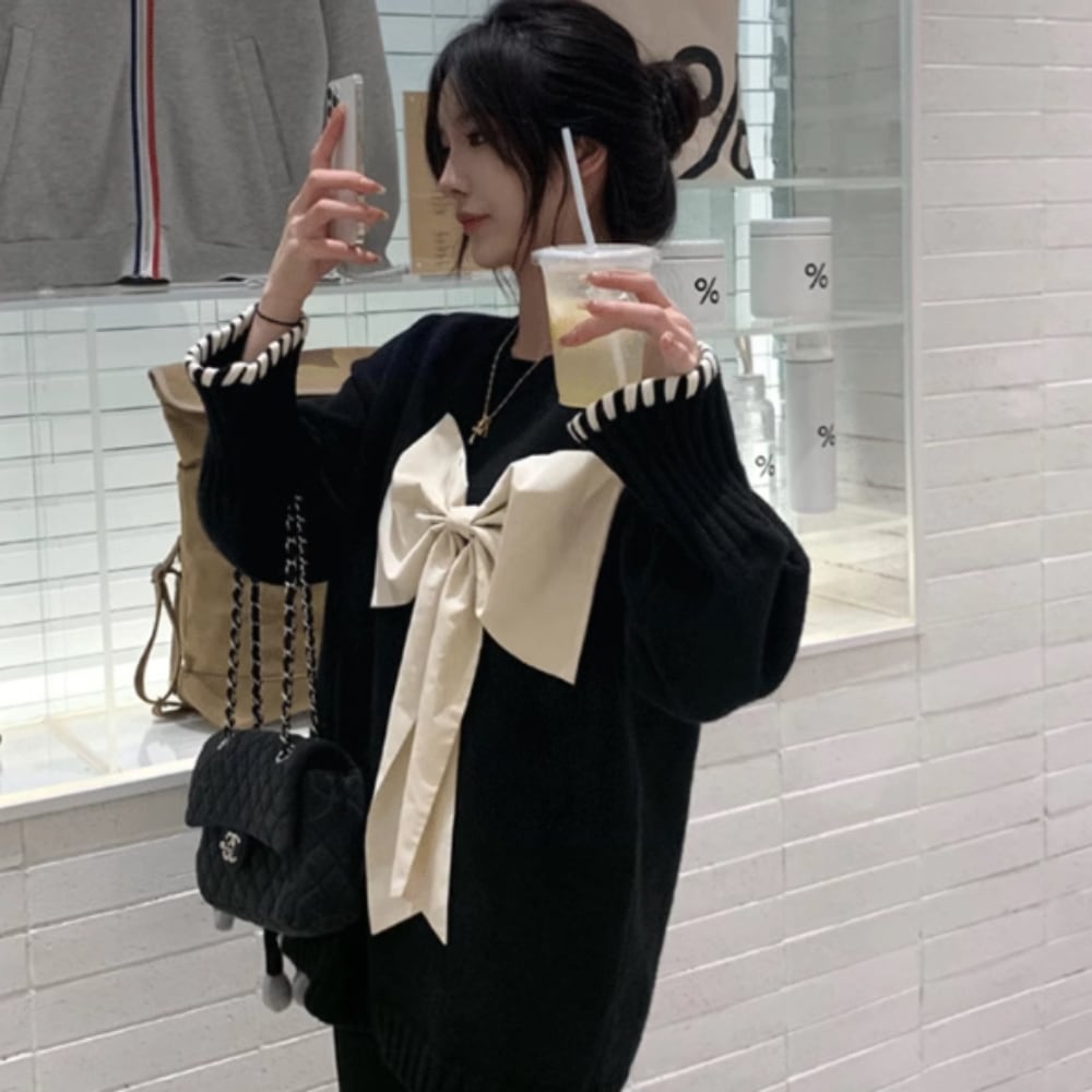 レディース トップス ニット 長袖 ラウンドネック Iライン フェミニン リボン コンサバ 薄手 かわいい 大人可愛い きれいめ シンプル 上品 おしゃれ かっこいい レトロ 個性的 エレガント レディース トップス ニット 長袖 ラウンドネック Iライン フェミニン リボン コンサバ 薄手 かわいい 大人可愛い きれいめ シンプル 上品 おしゃれ かっこいい レトロ 個性的 エレガント