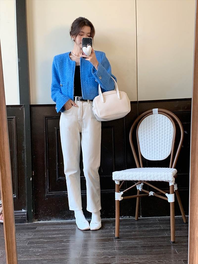 アウター レディース ジャケット ツイード コート 長袖 大人可愛い きれいめ シンプル お洒落 大人女子 20代 30代 学生 通学 おしゃれ かっこいい 旅行 着回し 普段使い 重ね着 韓国系 フ