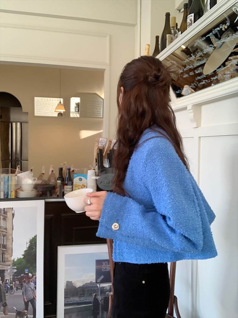 アウター レディース ジャケット ツイード コート 長袖 大人可愛い きれいめ シンプル お洒落 大人女子 20代 30代 学生 通学 おしゃれ かっこいい 旅行 着回し 普段使い 重ね着 韓国系 フ