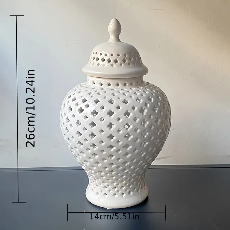花瓶 フラワーベース ポット 北欧スタイル バロック セラミック 汎用ジャー ホワイト お洒落 エレガント かわいい ホワイトストレージジャー 収納ジャー 4-7