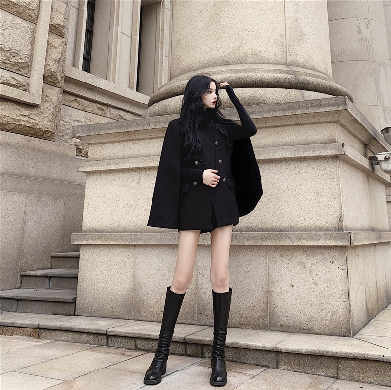 ケープ ポンチョ ミリタリー風 レディース コート 軍服風 ダブルボタン エレガント ブラッ クベージュ マニッシュ ガーリー かっこいい フレア 羽織 20代 30代 40代 D72 ケープ ポンチョ ミリタリー風 レディース コート 軍服風 ダブルボタン エレガント ブラッ クベージュ マニッシュ ガーリー かっこいい フレア 羽織 20代 30代 40代 D72