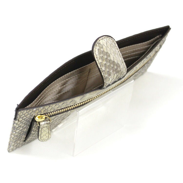 ピトンドール 日本製 ダイヤモンドパイソン 牛革 ヘビ革 単束入れ 長財布 スリム 1523-626 ピトンドール 日本製 ダイヤモンドパイソン 牛革 ヘビ革 単束入れ 長財布 スリム 1523-626