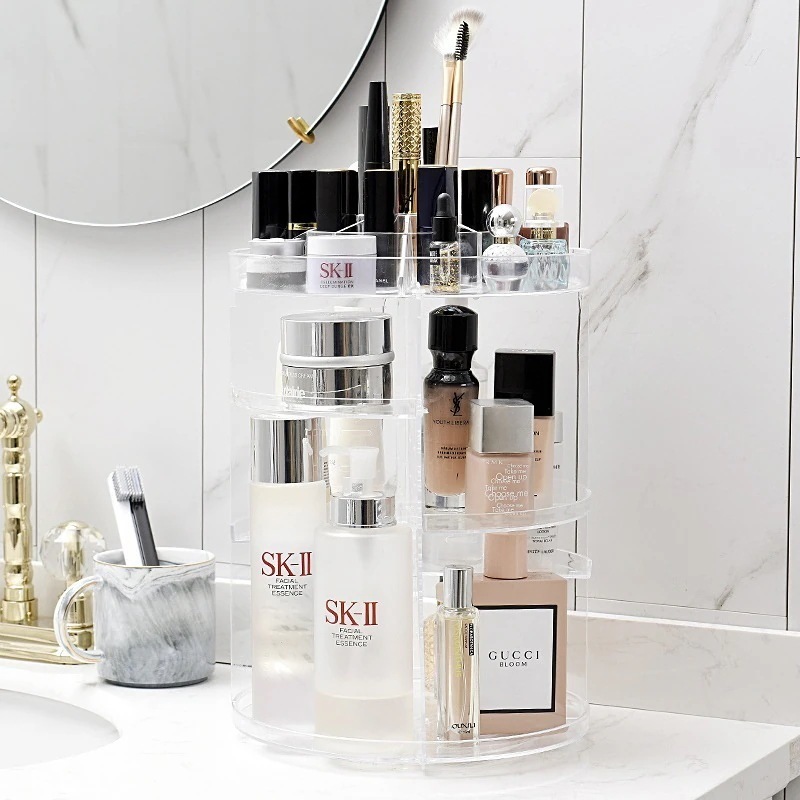 売れ筋回転化粧品収納ボックスドレッシングテーブルスキンケア製品収納ラック非アクリルデスクトップ美容収納ラック