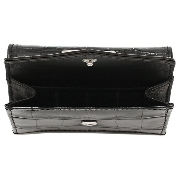 三つ折り財布 クロコダイル ミニ財布 ブラック レディース VIVIENNE WESTWOOD 51150009 L0039 N401 三つ折り財布 クロコダイル ミニ財布 ブラック レディース VIVIENNE WESTWOOD 51150009 L0039 N401