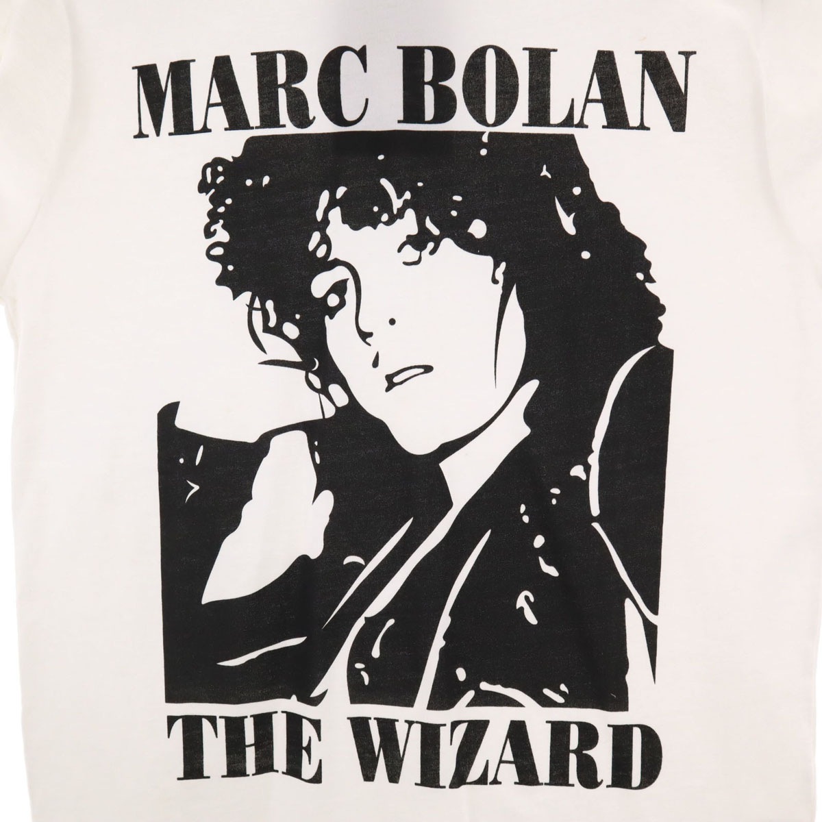 日本製 半袖 マークボラン Tシャツ M ホワイト メンズ 古着 日本製 半袖 マークボラン Tシャツ M ホワイト メンズ 古着