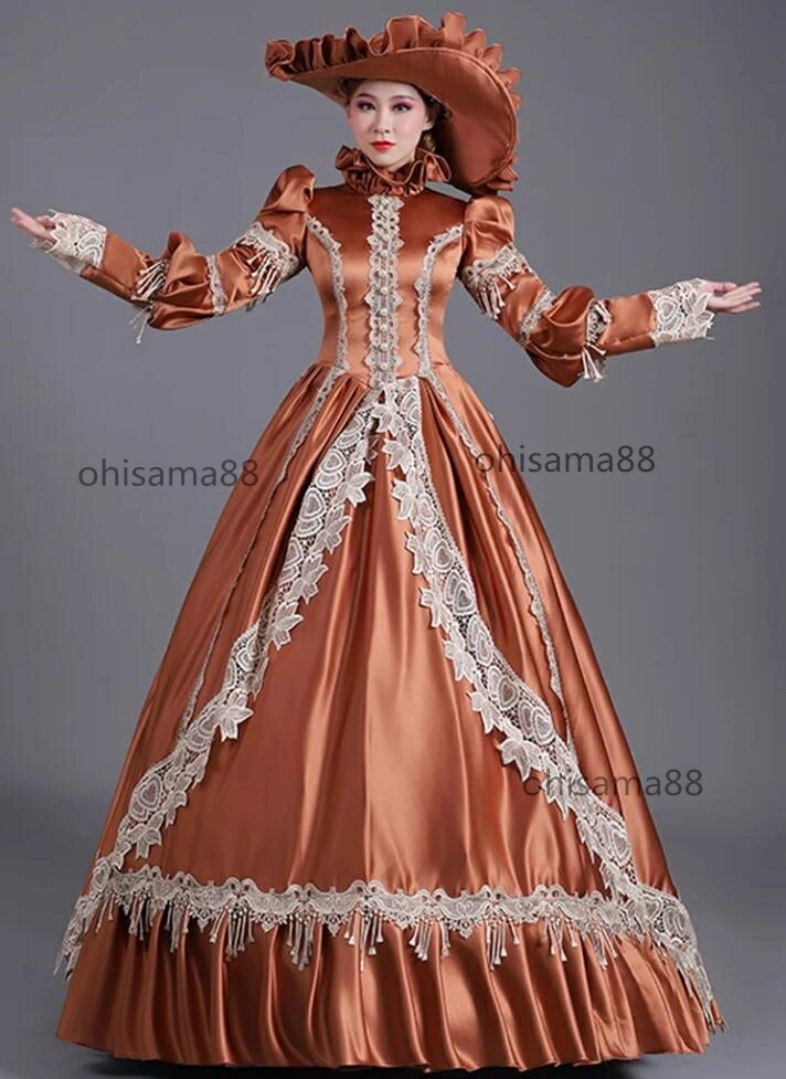 お得な価格貴婦人ドレス 貴族ドレス 高級感 お姫様ワンピース 可愛い パーティードレス 文化祭 学園祭 ロングドレス 舞踏会 撮影 長袖 ヨーロッパ風ドレス 演劇 演奏会 ハロウィン クリスマス ステ