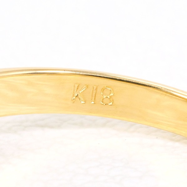 K18 18金 YG イエローゴールド リング 指輪 8.5号 サンゴ ジュエリー 中古 K18 18金 YG イエローゴールド リング 指輪 8.5号 サンゴ ジュエリー 中古