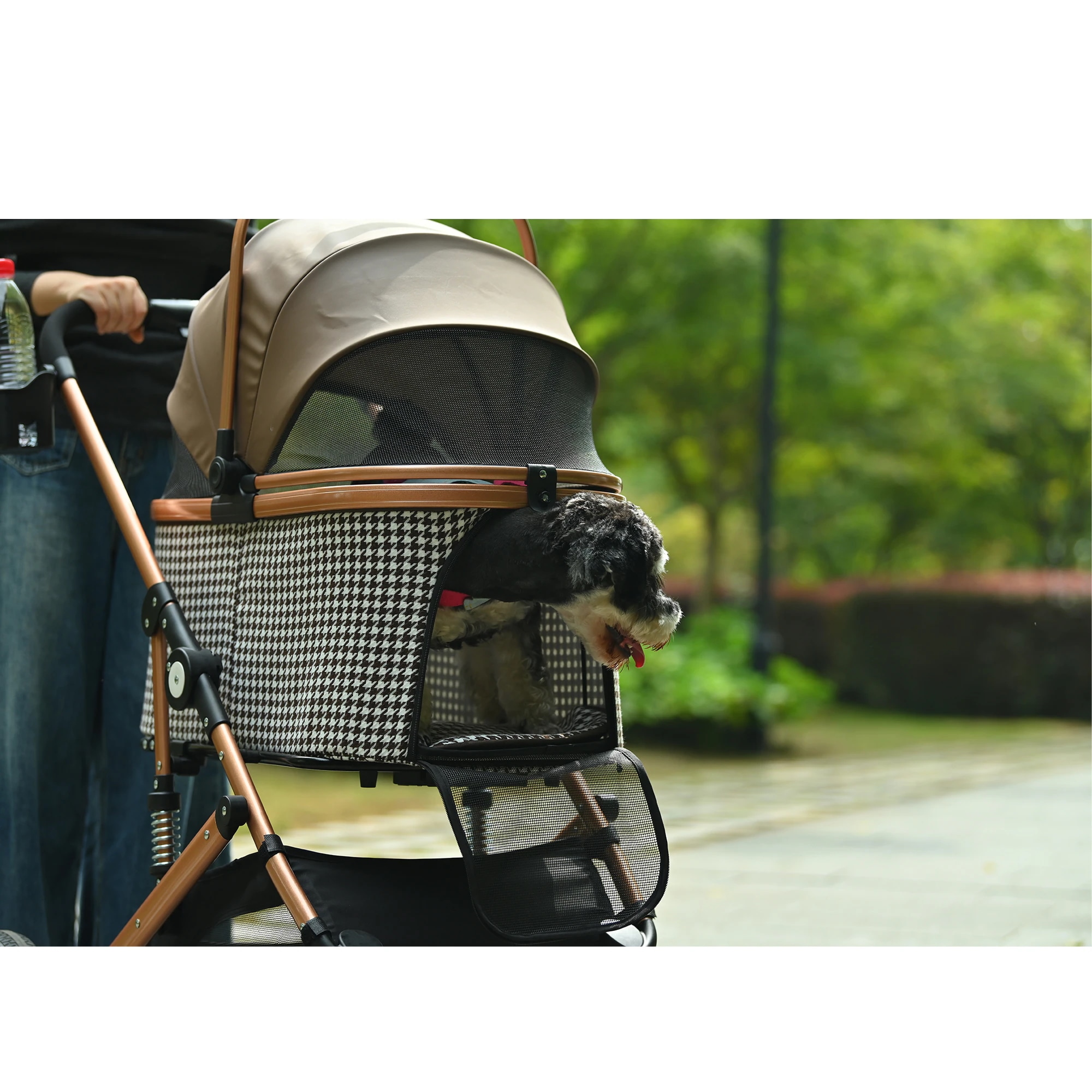 1437ペットカート Msize 対面式 分離式 2way 折りたたみ 多頭 中型犬 小型犬 フルオーペン 4輪 アルミ製 収納 軽量 ストッパー付き ダンパー付き 組立簡単 犬カート ドッグカート