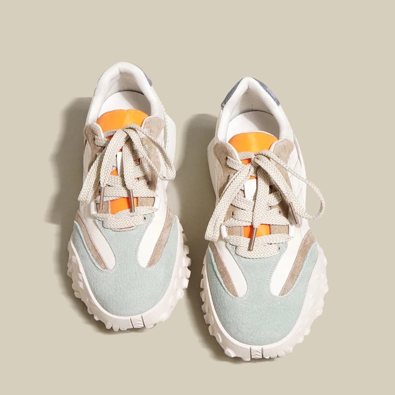 今の流行厚底スニーカー2025春夏作レディース滑り止め通気性フラットシューズ韓国ファッションローファー 今の流行厚底スニーカー2025春夏作レディース滑り止め通気性フラットシューズ韓国ファッションローファー