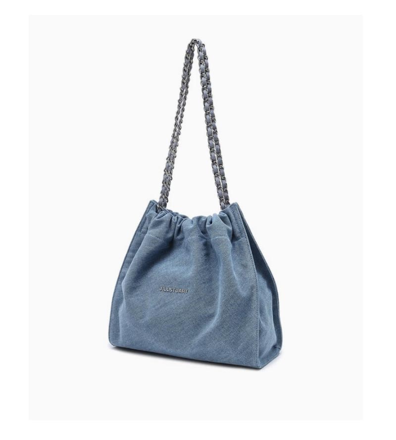 [COCO CHAIN] DENIM DRAWSTRING CHAIN SHOULDER M [demim / Dark denim ] / JABA4F168B2 / JABA4F178B3