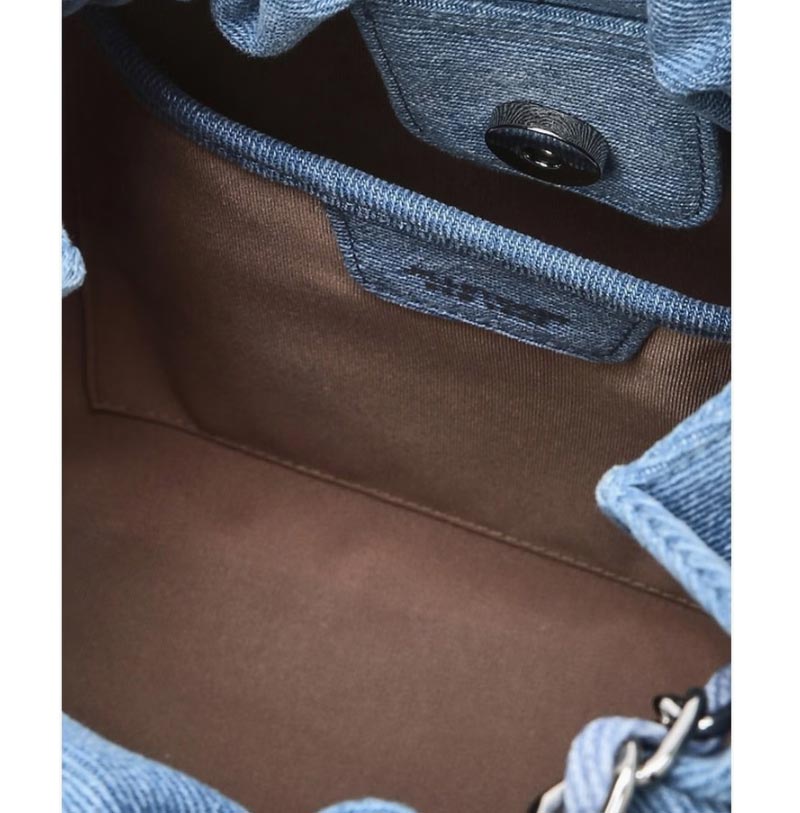 [COCO CHAIN] DENIM DRAWSTRING CHAIN SHOULDER M [demim / Dark denim ] / JABA4F168B2 / JABA4F178B3