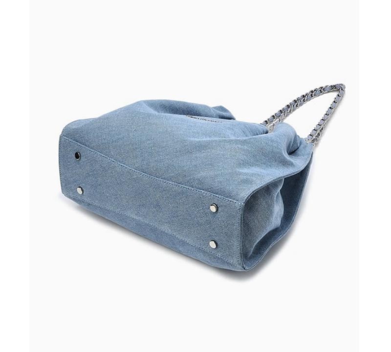 [COCO CHAIN] DENIM DRAWSTRING CHAIN SHOULDER M [demim / Dark denim ] / JABA4F168B2 / JABA4F178B3