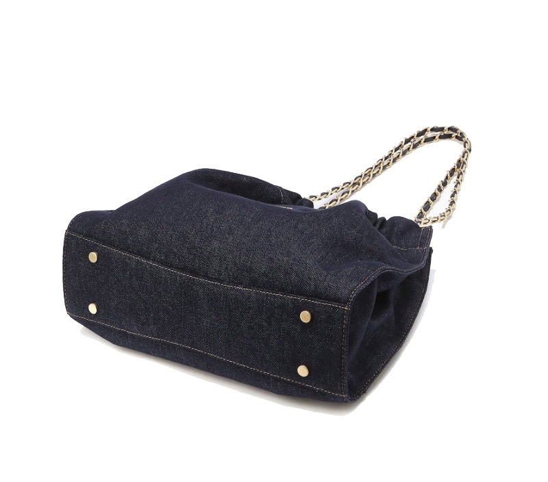 [COCO CHAIN] DENIM DRAWSTRING CHAIN SHOULDER M [demim / Dark denim ] / JABA4F168B2 / JABA4F178B3