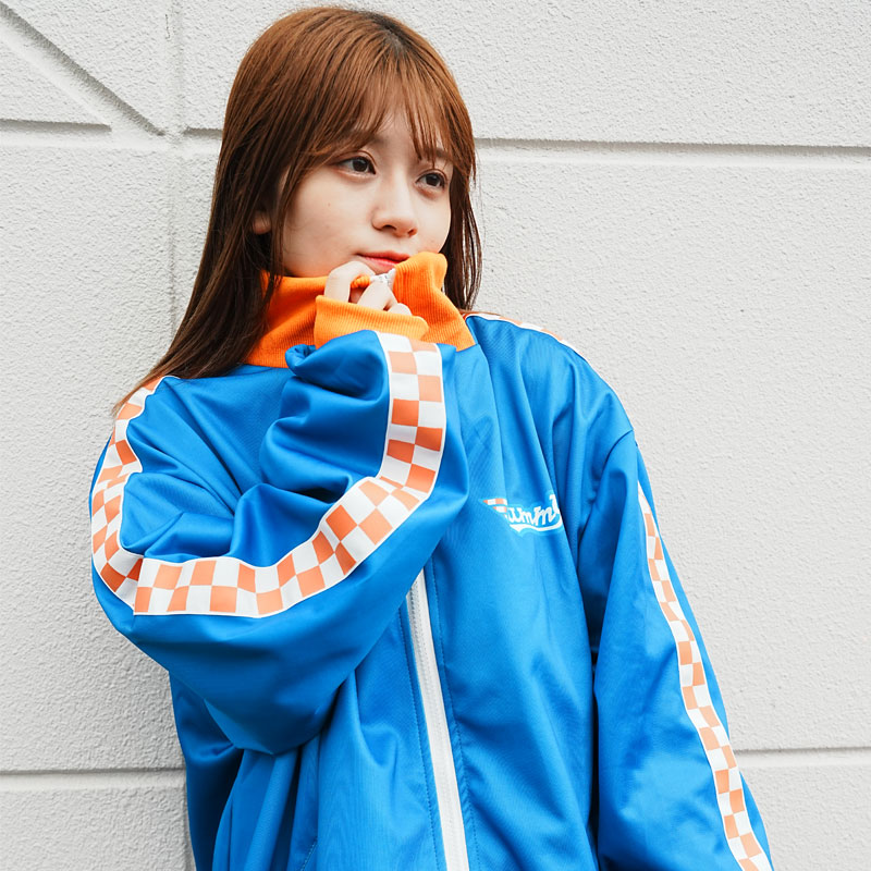 Yummy ジャケット ブルゾン 長袖 ジャージ 原宿 原宿系 ファッション 病み 病みかわ ダーク ポップ デコラ jr-547-128 ブルー Yummy ジャケット ブルゾン 長袖 ジャージ 原宿 原宿系 ファッション 病み 病みかわ ダーク ポップ デコラ jr-547-128 ブルー