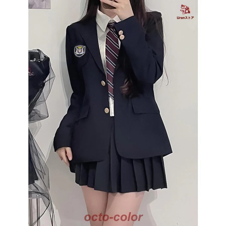 今月の新型 スーツ 女の子 卒業式 中学生 高校生 2点セット 制服 JK 韓国 小学生 スカートスーツ ジャケット スカート かっこいい セット 大きめサイズ 卒服 フォーマル 入