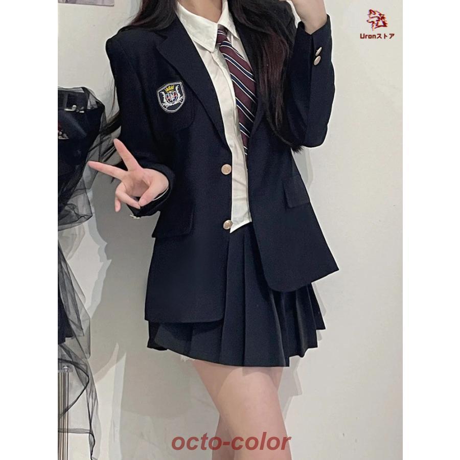 今月の新型 スーツ 女の子 卒業式 中学生 高校生 2点セット 制服 JK 韓国 小学生 スカートスーツ ジャケット スカート かっこいい セット 大きめサイズ 卒服 フォーマル 入