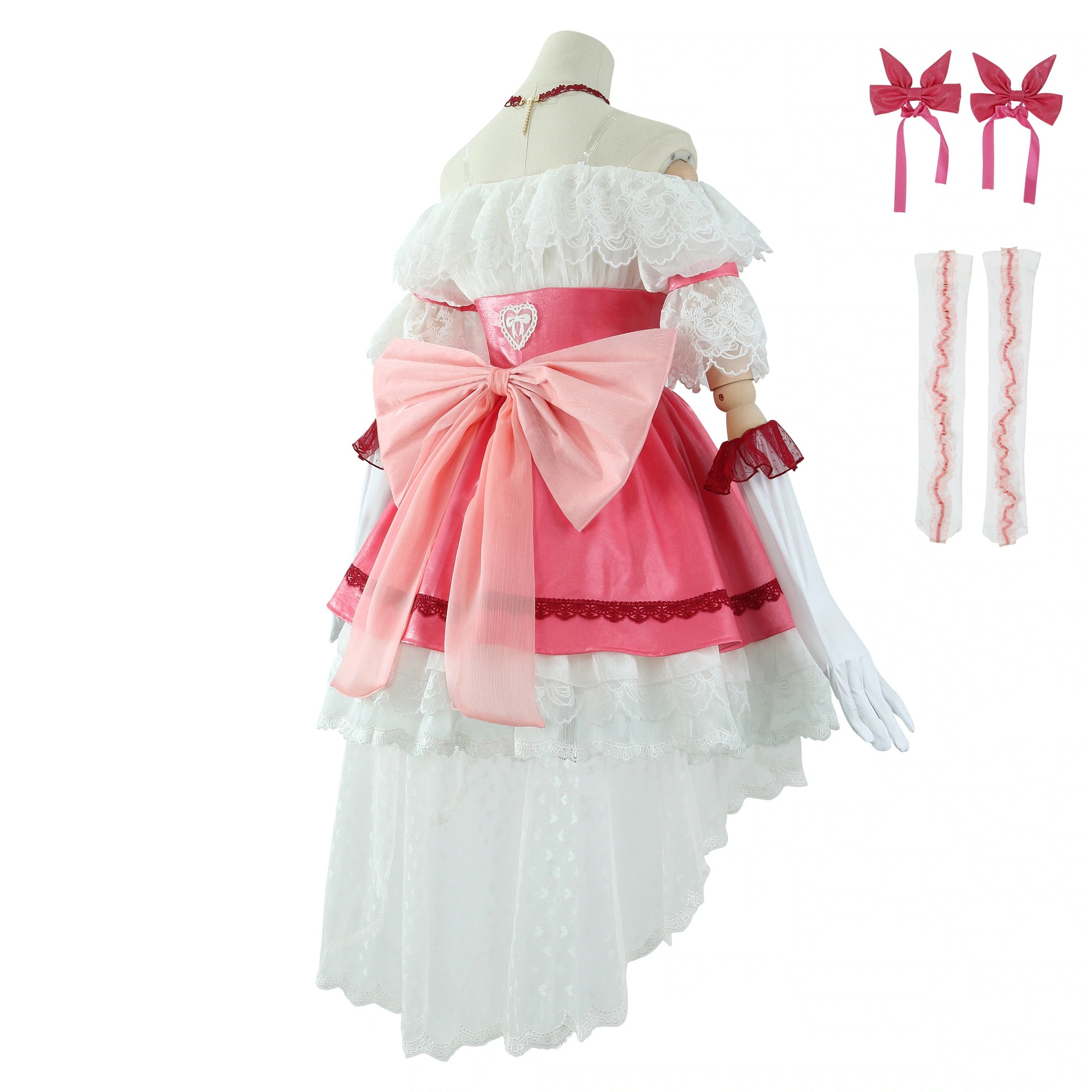 魔法少女 鹿目 まどか コスプレ衣装 コスチューム 学園祭 イベント 仮装 変装 パーテイードレス