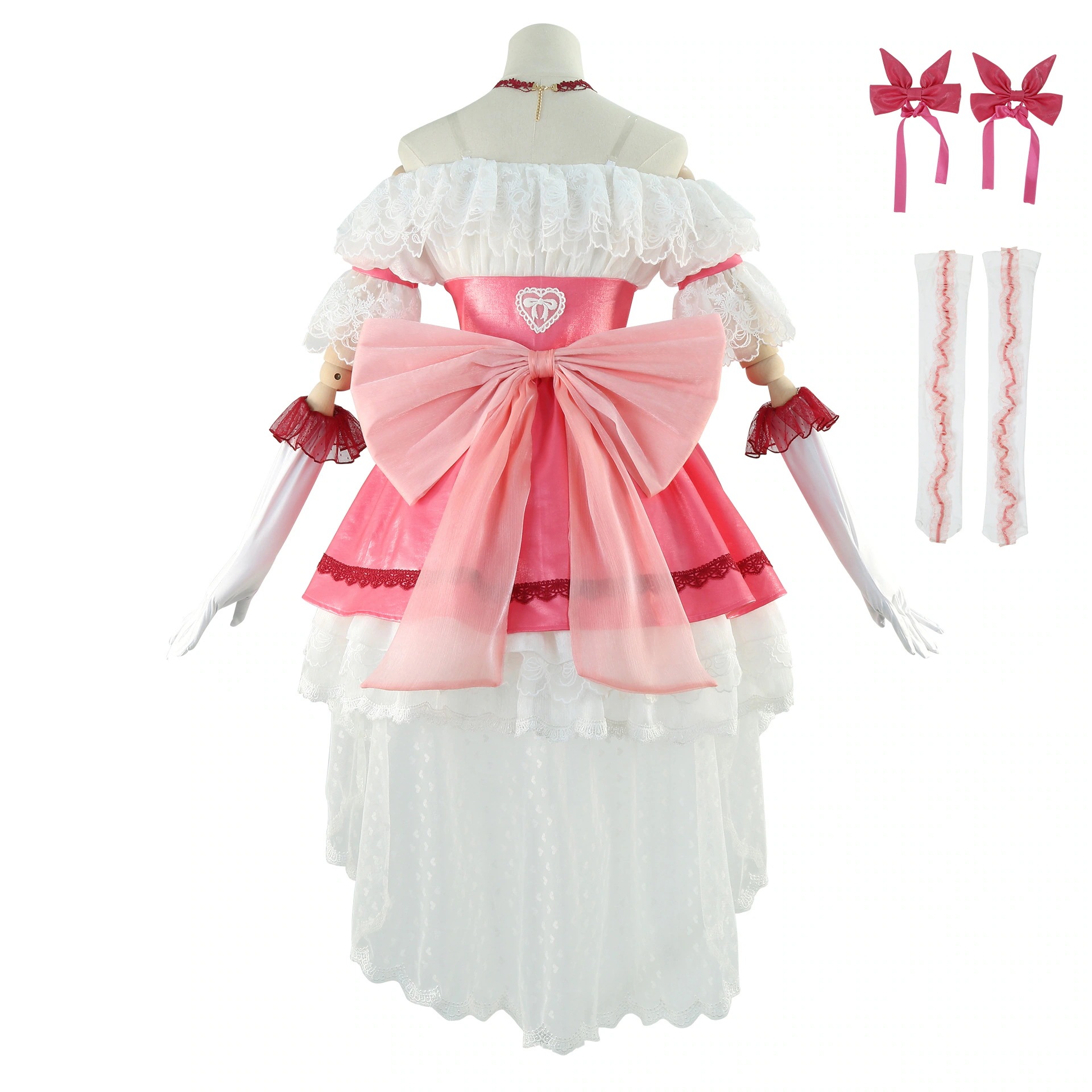 魔法少女 鹿目 まどか コスプレ衣装 コスチューム 学園祭 イベント 仮装 変装 パーテイードレス