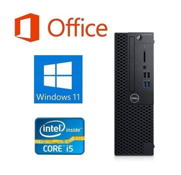 DELL 3070 Windows11 SSD:512GB Core i5 9500 メモリー:16GB Office 2019 & Qtuo 2.4G 無線マウス 5DPIモード