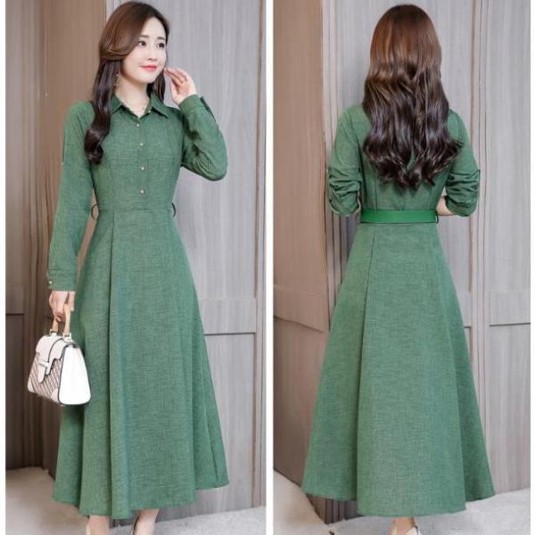ワンピース レディース シャツワンピース Aライン マキシ丈 ロング 無地 長袖 フレア ワンピース レディース シャツワンピース Aライン マキシ丈 ロング 無地 長袖 フレア