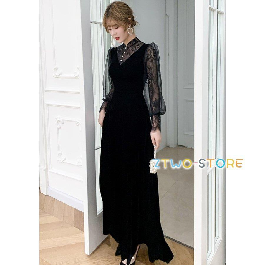 パーティードレス 結婚式 お呼ばれドレス 袖あり ロング 長袖 シースルー袖 ロングドレス 黒 大きいサイズ 3L 小さいサイズ 韓国 おしゃれ パーティードレス 結婚式 お呼ばれドレス 袖あり ロング 長袖 シースルー袖 ロングドレス 黒 大きいサイズ 3L 小さいサイズ 韓国 おしゃれ